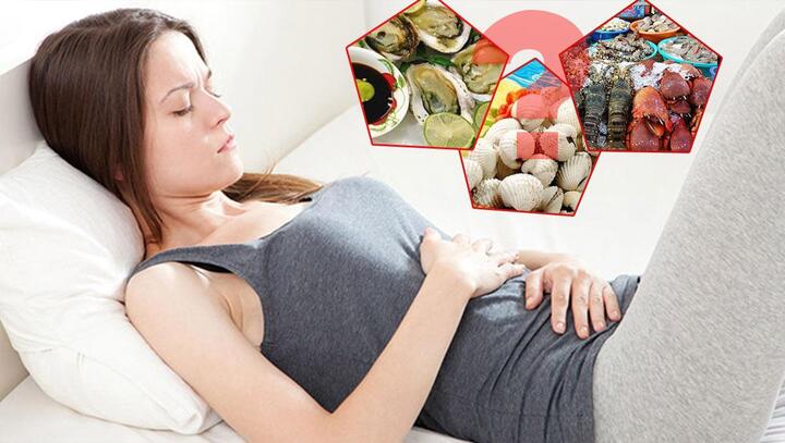 Kì kinh nguyệt đi biển có được ăn hải sản không?