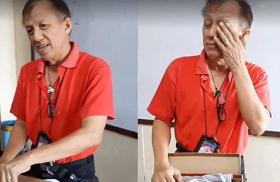 Thầy giáo nghèo đi dép rách tới trường xúc động vì được học sinh tặng giày mới
