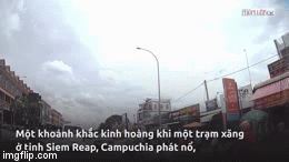 Video: Kinh hoàng cảnh trạm xăng phát nổ, người đi đường chạy loạn