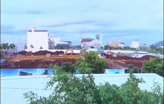 Sập giàn giáo tại dự án Trung tâm thương mại Sơn Phát Plaza