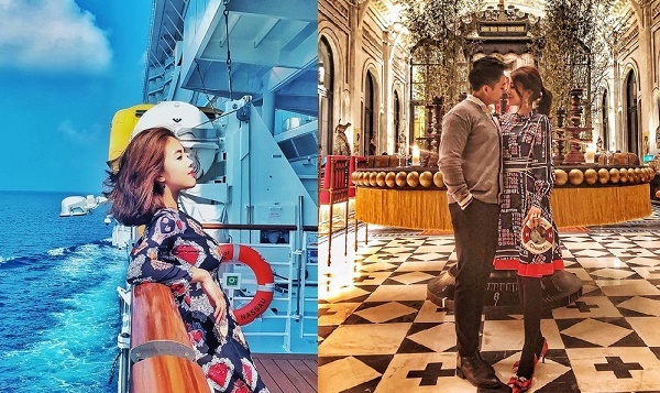 Tiểu thư nhà giàu Lê Giang khoe cuộc sống hạnh phúc bên người yêu điển trai