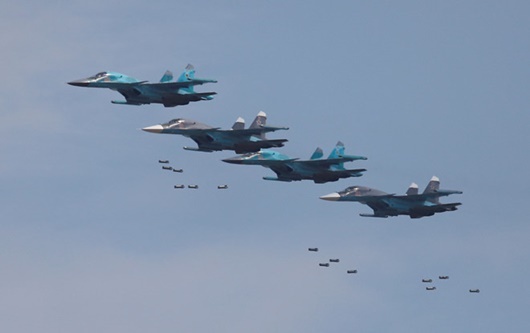 Hai chiến đấu cơ Su-34 của Nga va chạm trên không