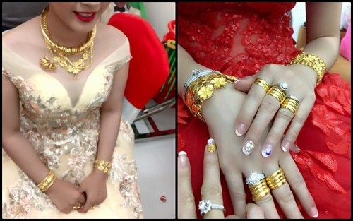 Bộ ảnh cô dâu miền Tây đeo vàng trĩu nặng trong đám cưới bất ngờ gây sốt trở lại