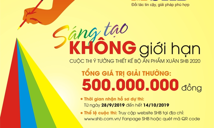 SHB tổ chức cuộc thi ý tưởng thiết kế bộ ấn phẩm xuân 2020: “Sáng tạo không giới hạn”