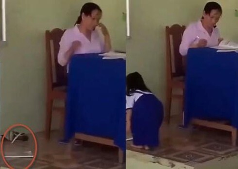 Chấm điểm xong, cô giáo ném vở học sinh xuống sàn khiến dư luận phẫn nộ