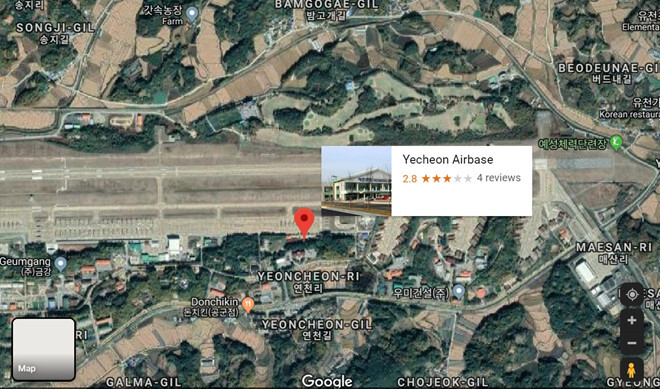 40% căn cứ quân sự nhạy cảm của Hàn Quốc bị lộ do Google Maps 