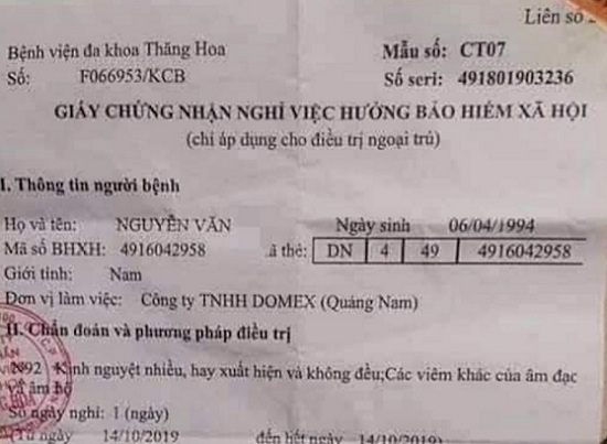 Đi khám bệnh, nam thanh niên được chẩn đoán