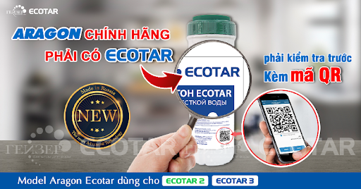 Đi tìm lõi lọc Aragon chính hãng cho dòng máy Geyser Ecotar