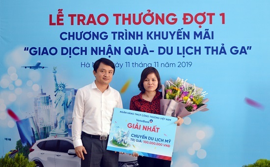 VietinBank tìm ra chủ nhân chuyến du lịch Mỹ trị giá 100.000.000 VND 