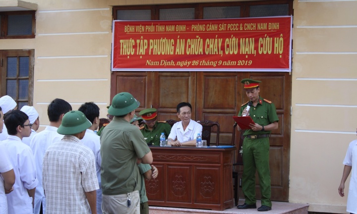 Bệnh viện Phổi Nam Định: Đảm bảo an toàn và chấp hành nghiêm chỉnh luật phòng cháy, chữa cháy 