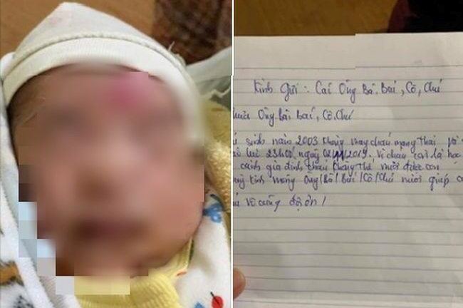 Nam Định: Bé sơ sinh bị bỏ rơi cùng bức thư của người mẹ 16 tuổi và 80.000 đồng