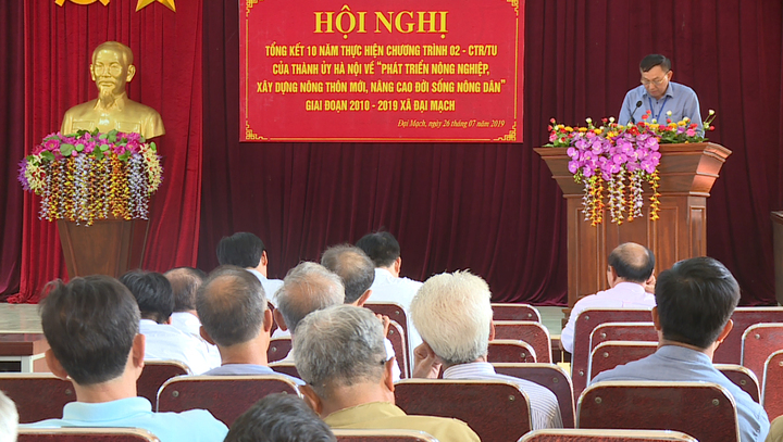 Xã Đại Mạch đạt nhiều thành tự về phát triển nông nghiệp, xây dựng nông thôn mới, nâng cao đời sống nông dân 