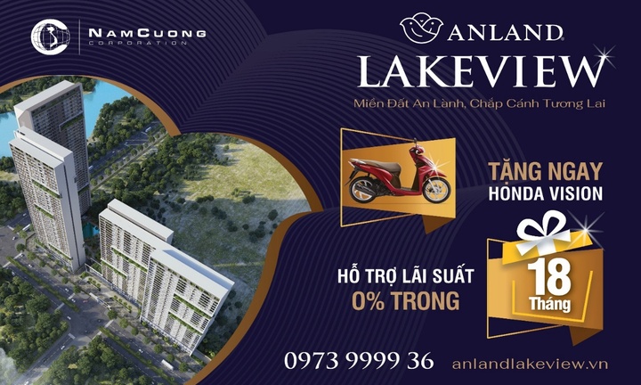 Anland Lakeview: Chính sách bán hàng hỗ trợ tài chính tối đa cho người mua 