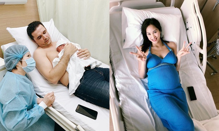 Siêu mẫu Phương Mai hạnh phúc hạ sinh con trai đầu lòng
