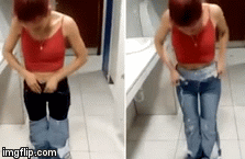 Ngỡ ngàng nhìn nữ tặc cởi lần lượt 8 chiếc quần jean vừa trộm được ra khỏi người