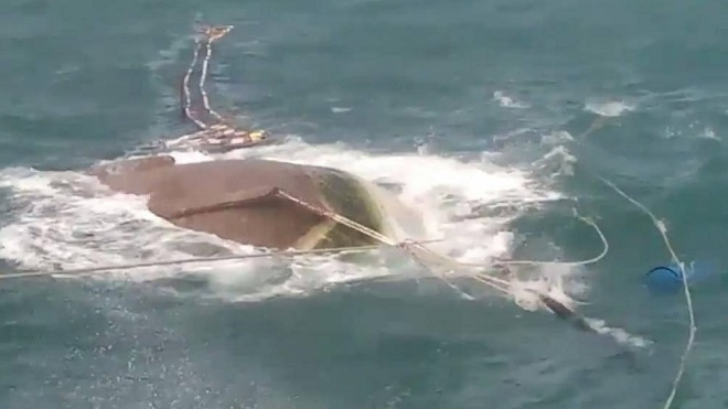 Cà Mau: Tàu cá bất ngờ bị sóng đánh chìm, 3 ngư phủ mất tích