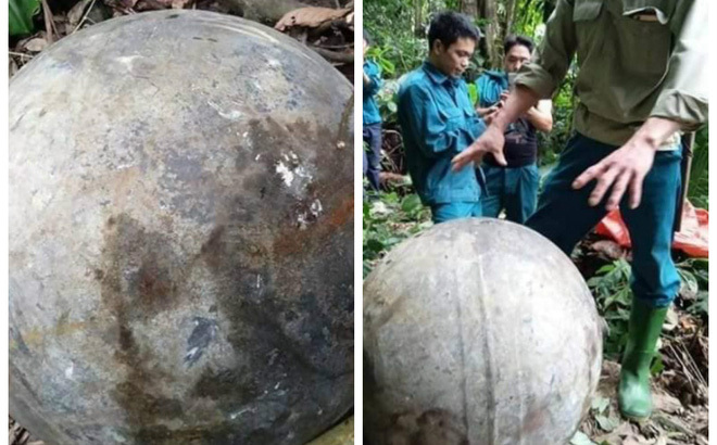 Xác định nguồn gốc quả cầu kim loại rơi xuống rừng ở Tuyên Quang