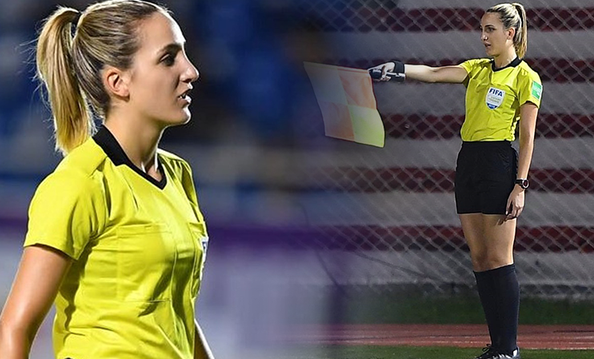 Nữ trọng tài gây 