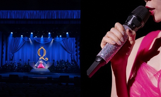 Chiếc mic đắt tiền của Lệ Quyên lần đầu lộ diện trên sân khấu tổng duyệt Q Show 2