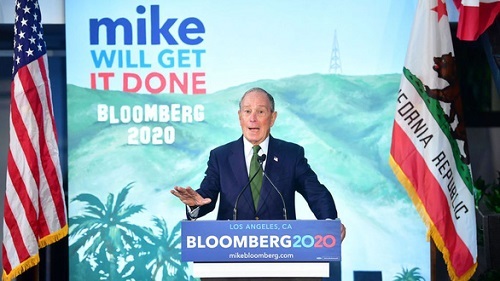 Tỷ phú Michael Bloomberg tuyên bố sẽ tiêu hết tiền để loại ông Donald Trump