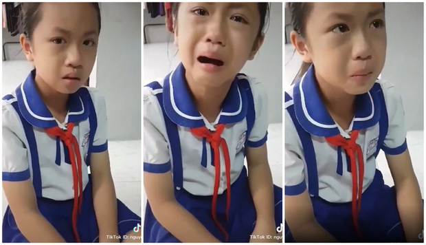 Học sinh tiểu học “gây bão” mạng xã hội vì khóc giùm bạn bị đánh