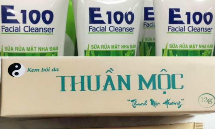 Kem bôi da Thuần Mộc và Sữa rửa mặt nha đam E100 bị thu hồi vì không đảm bảo chất lượng