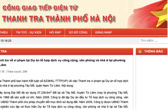 Kết luận thanh tra liên quan đến Phó Chủ tịch TP.Hà Nội bất ngờ bị gỡ