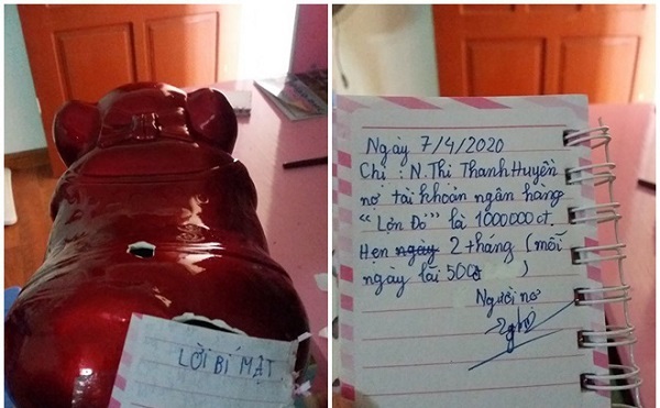 Vay tiền em gái, chị ngỡ ngàng khi thấy tờ