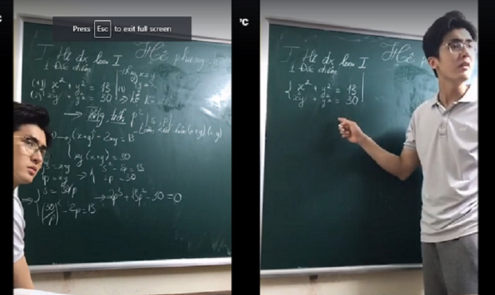 Thầy giáo dạy Toán cáu gắt khi livestream vẫn được thả tim ầm ầm vì lý do này