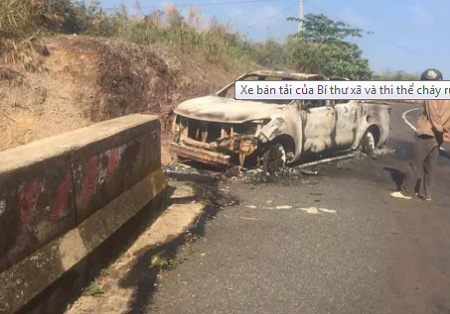 Vụ thi thể trong xe bán tải cháy rụi ở Đắk Nông: Khó xác định danh tính nạn nhân