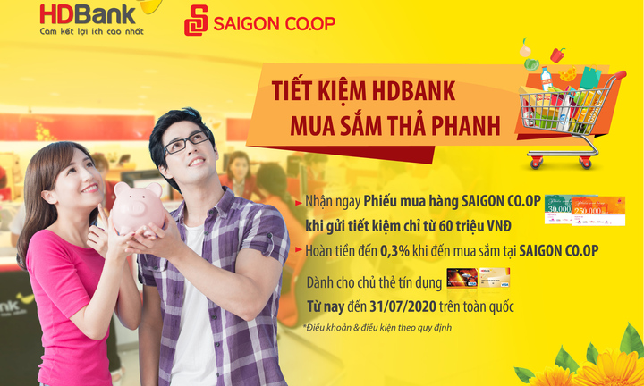 Tiết kiệm HDBank, mua sắm thả phanh 