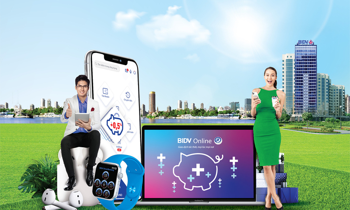 BIDV: Gửi tiền Online – Trúng liền bộ “Táo”