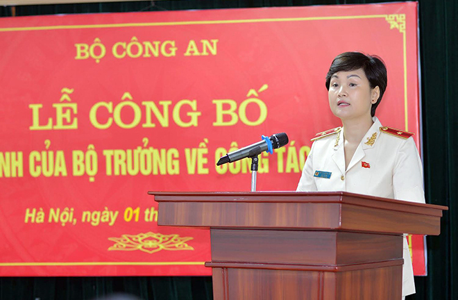 Bổ nhiệm Thiếu tướng Ngô Thị Hoàng Yến giữ chức Cục trưởng Cục Hồ sơ nghiệp vụ