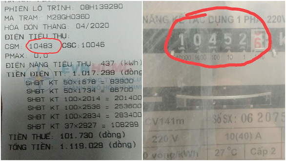 Hóa đơn điện 