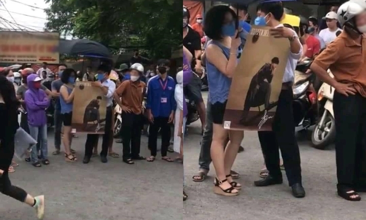 Bố mẹ tâm lý nhất Vịnh Bắc bộ, in ảnh thần tượng cổ vũ con thi tốt nghiệp THPT 2020