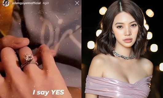 Xôn xao tin Jolie Nguyễn được cầu hôn bằng nhẫn kim cương