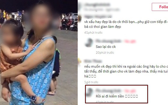 Chê bai vợ ngày càng tàn tạ, dân mạng chỉ trích nhưng chồng không biết lỗi còn ngang ngược đáp trả: “Vợ xấu sao lại do chồng?”