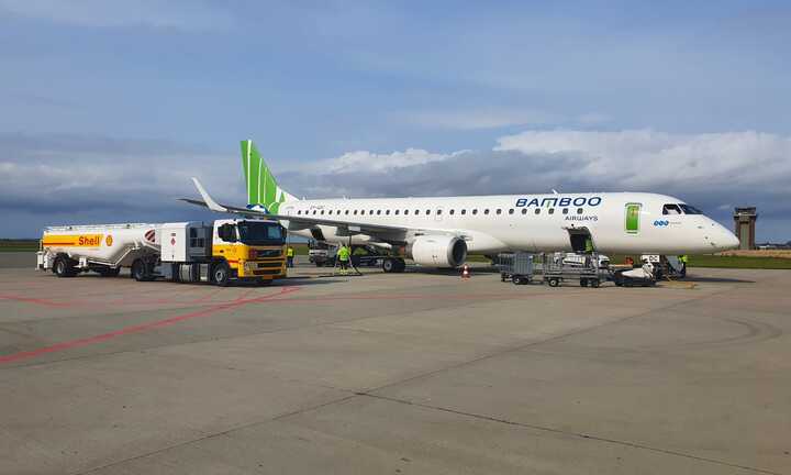 Bamboo Airways đón máy bay phản lực hiện đại Embraer E195, sẵn sàng bay thẳng Côn Đảo từ 29/9