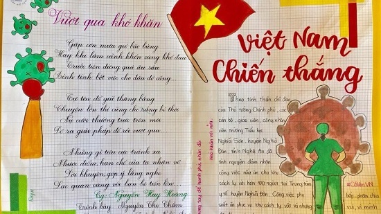 Chuyện cảm động sau những tác phẩm chữ đẹp cổ vũ phòng, chống dịch Covid-19