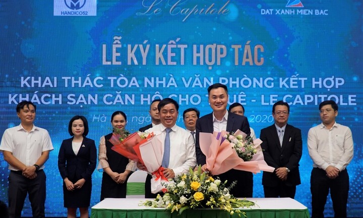 Đất Xanh Miền Bắc và Asahi Japan chính thức khai thác tòa căn hộ dịch vụ Le Capitole