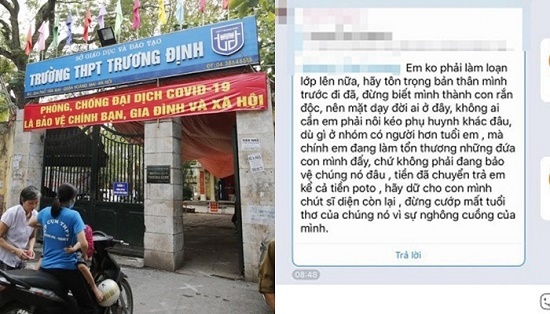 Vụ phụ huynh từ chối đóng 700.000 đồng tiền tự nguyện bị lăng mạ ở Hà Nội tiết lộ thông tin bất ngờ