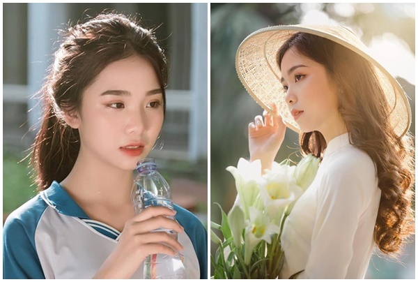 Đẹp trong veo tựa như sương mai, nữ sinh 2k3 Hà Nội khiến cộng đồng mạng