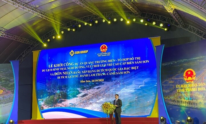 Sun Group khởi công dự án quảng trường biển và tổ hợp đô thị du lịch sinh thái, nghỉ dưỡng, vui chơi giải trí Sầm Sơn hơn 1 tỷ USD
