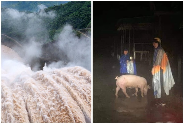 Thủy điện ở Nghệ An đồng loạt xả lũ, người dân ôm đồ di tản trong đêm