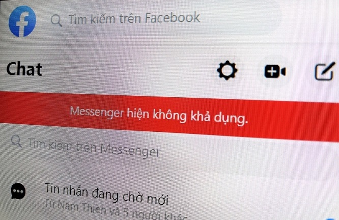 Facebook Messenger ở Việt Nam bị lỗi: Không gửi, không nhận được tin nhắn
