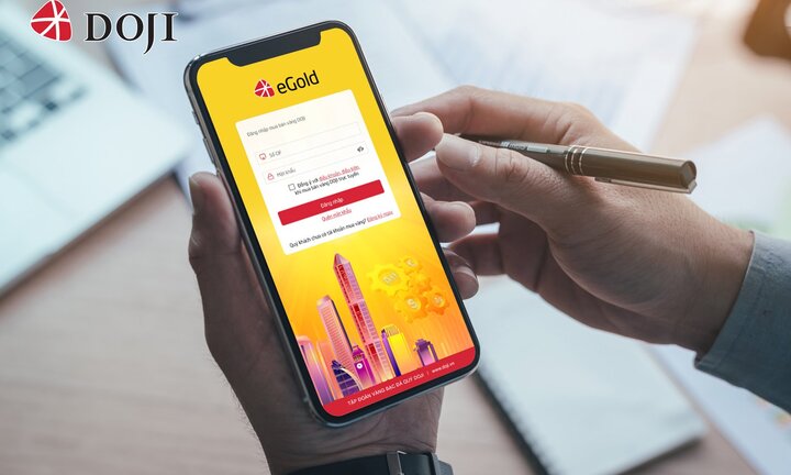 4 bước đơn giản để mua bán vàng siêu tốc qua eGold của DOJI