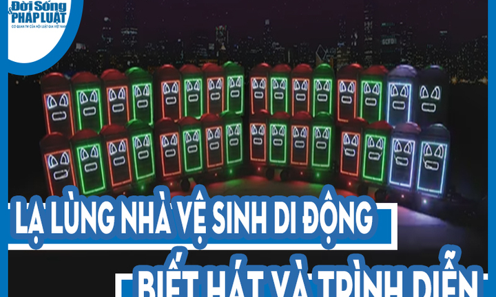 Video: Lạ lùng nhà vệ sinh di động biết hát và trình diễn