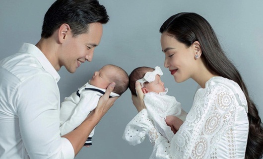 Hồ Ngọc Hà tiết lộ thêm ảnh cận mặt cặp song sinh, khoe khoảnh khắc Subeo bên hai em siêu cưng