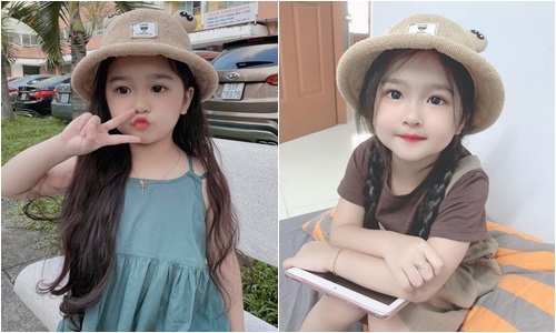 Bé gái xinh như búp bê, dân mạng ngẩn ngơ trước 