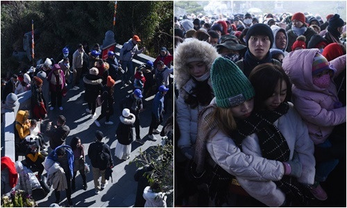 Du lịch đầu năm, hàng nghìn người xếp hàng, nhích từng bước leo đỉnh Fansipan